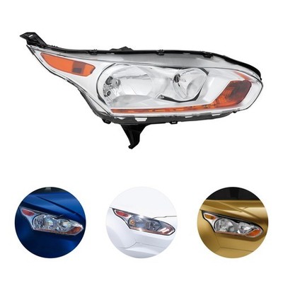 Headlight For 2014-2018 Ford Transit Connect Halogen Headlamp w/Bulbs LH/RH Opt.