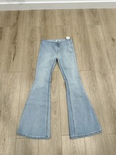 NWT Free People We The Free Penny Pull-On Flare Jeans Womens 28S High Rise Denim