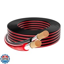 Mygatti 16 Gauge OFC Pure Copper Speaker Wire 20FT, 16/2 AWG 2 Co