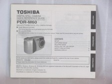 Toshiba PDR-M60 Digital Camera Quick Reference Guide