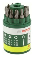 Bosch ZubehöR Schrauberbit-Set Inkl. Torx, 10-Teilig - 2607019452