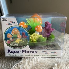 Penn-Plax Aqua-Floras Living Aquarium Decoration Mushroom Patch Growing Plant