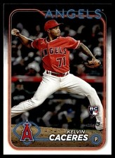 2024 Topps Kelvin Caceres Rookie Los Angeles Angels #680