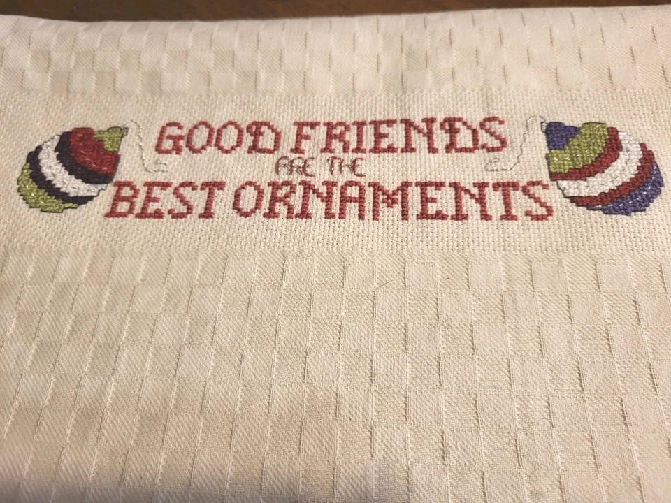 完成圣诞节计数十字绣毛巾好朋友完成 — 第 2/3 张图片