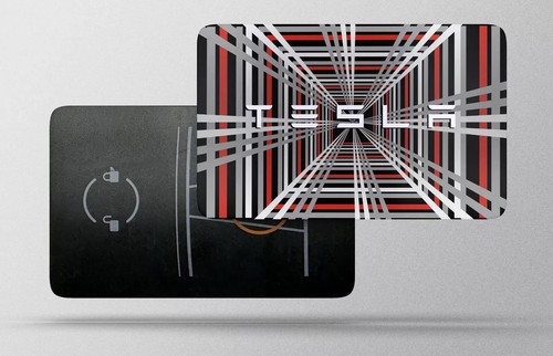 Tesla Model Y Key Card Custom Vinyl Card Sticker by CC Wraps - Bild 1 von 2