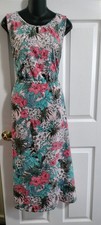 Talbots cotton blend midi sleeves dress , size LARGE petite