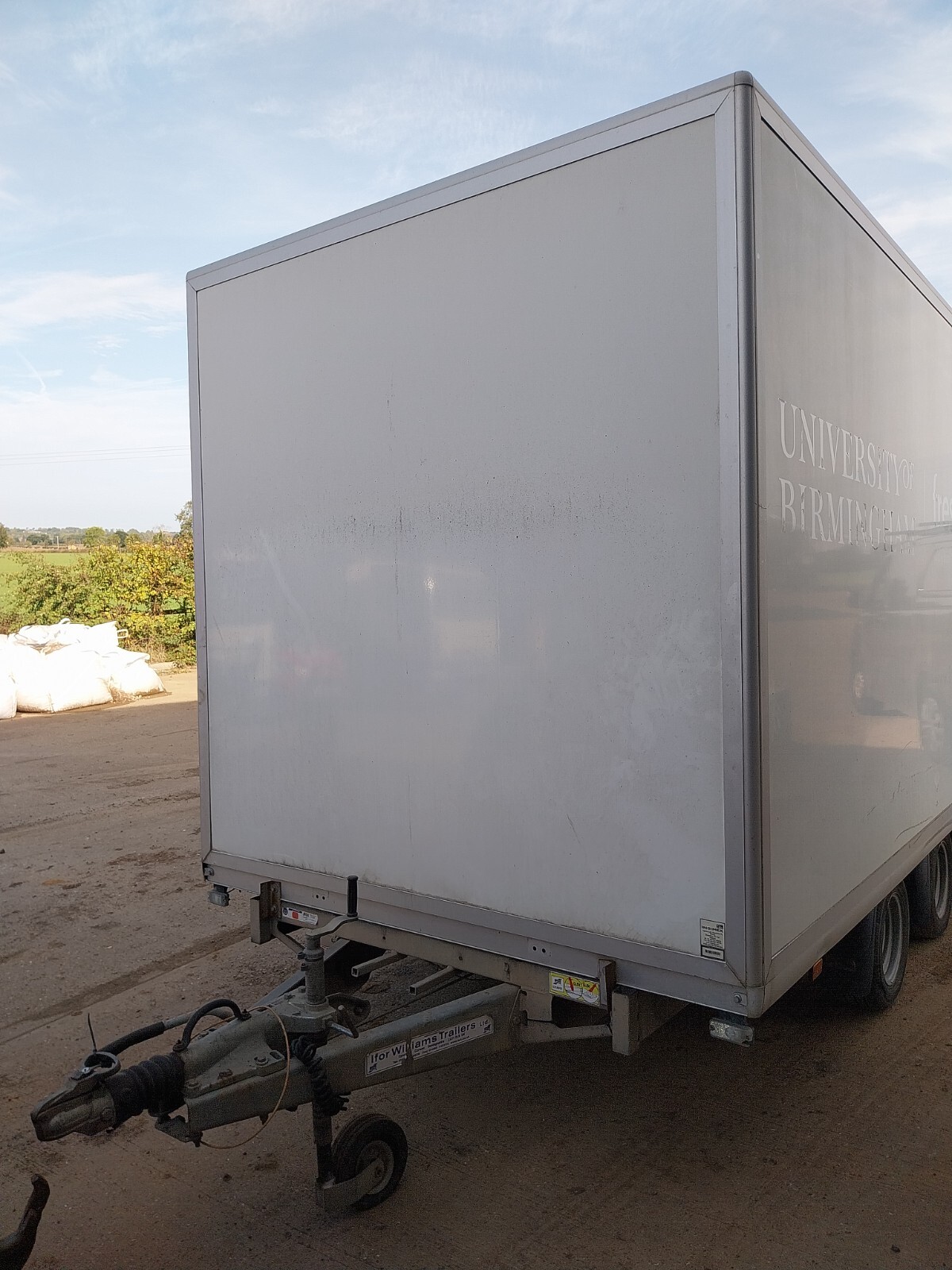 twin axle box trailer eBay