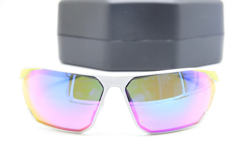 НОВЫЙ NIKE STRATUS M DC3407 011 СЕРЕБРО ЗЕЛЕНЫЙ ПОДЛИННЫЙ СОЛНЦЕЗАЩИТНЫЕ ОЧКИ С ЧЕХЛОМ 76-13 - Изображение 2 из 4