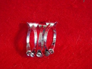 Favorit-Brake-Cable-Frame-Clamps-3-Chrome-Steel-1-inch-Used