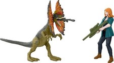 Jurassic World Dominion Claire Dearing Dilophosaurus Action Figures Set