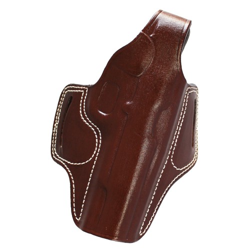 All 1911 5" With Rail Leather OWB Carry Thumb Break Gun Holster With Mag Pouch - Picture 34 of 68