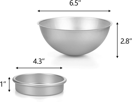 8er Set Kuchen Kugelform, 6,5 Zoll 3D Sport Ball Kuchenform zum Erstellen jeder Kugel  - Bild 4 von 7