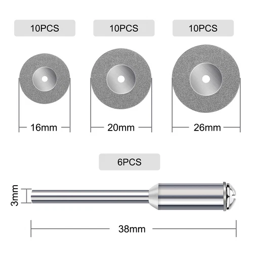 36X Diamant Trennscheibe für Dremel Diamant Trennscheiben 16/20/25mm Schneidsche - Bild 2 von 8