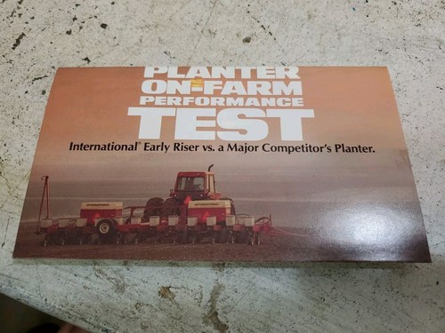 NOS INTERNATIONAL Case PLANTER ON FARM PERFORMANCE TEST 1983 IH Tractor