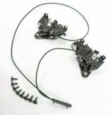 2011 BMW 740i (F01) FRONT HOOD LID LOCK LOWER LOCK LATCH SET-2 w/ CABLES