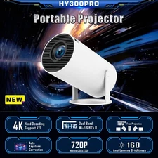Full HD Mini 4k projector WiFi Bluetooth UHD Portable Home Theater