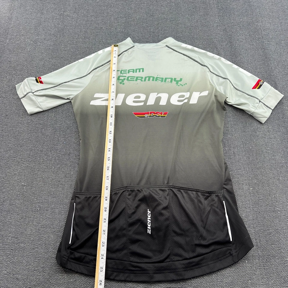 Футболка гоночной велосипедной команды ZIENER Германия размер 38 на молнии DSV с короткими рукавами - Изображение 4 из 4