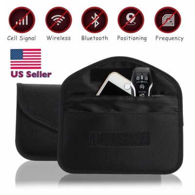2×Large Faraday Bag RFID Signal Blocking Shielding Pouch Phone Radiation Blocker