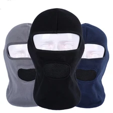  Winter Fleece Windproof Balaclava Skiing Riding Full Face Mask for Cold Weather