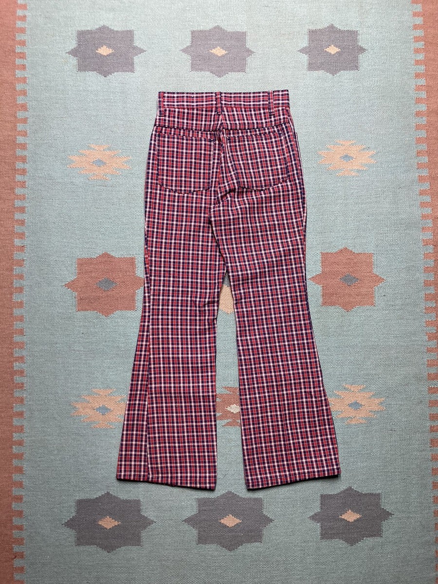パンツ 70's unknown flare pants check pattern 70's unknown flare pants check pattern