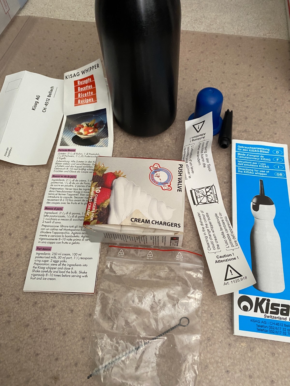 Whipit Whipped Cream Dispenser & instructions eBay