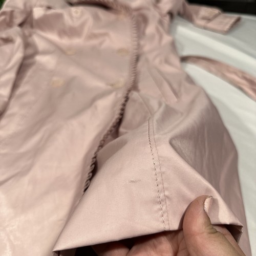 Ivanka Trump [ Womens XS ] Pleated Trim Belted Trench Coat in Blush Pink #Q363 - Picture 15 of 24