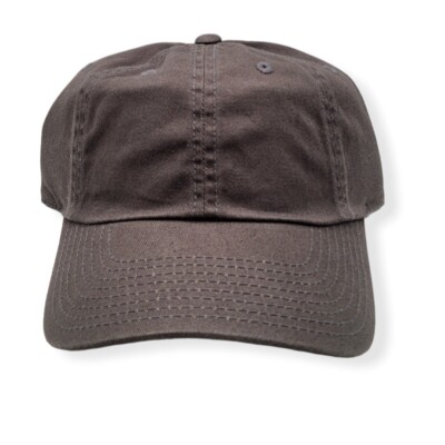American Needle Basic Slouch Grey Cotton Adjustable Dad Hat Cap