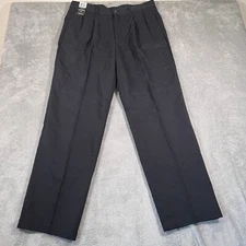 Dockers Tour Monaco Pant Mens 36x32 Black Pleated Work Trousers NWT