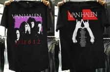 Vintage Style Van Halen T-Shirt Reprint 1988 OU812 Tour Rock Concert S-4XL