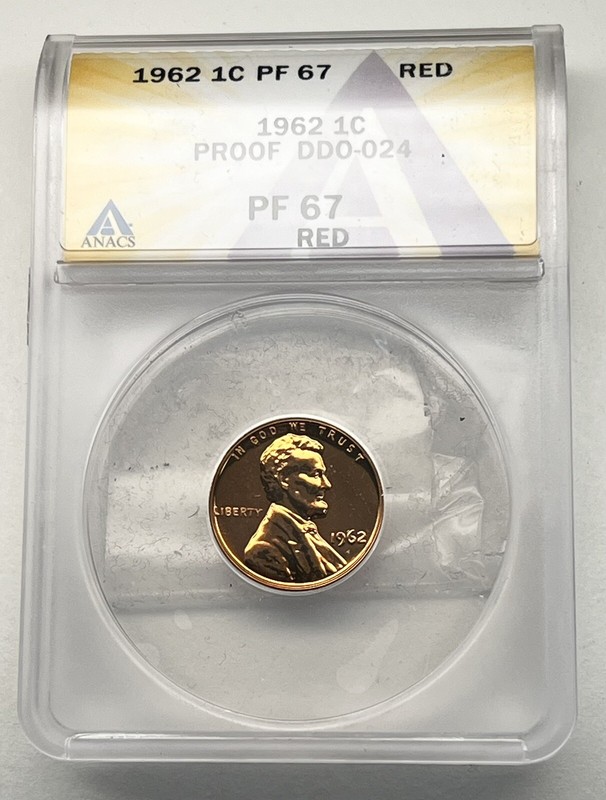1962 Lincoln Proof Cent *DDO-24*  Beautiful Coin PR-67 !