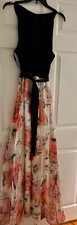 Formal Gown With Red Flowers