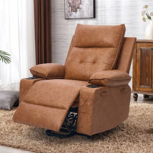 Power Lift Chair for Elderly ,Recliner Chair with Heating and Massage, Leather - Picture 10 of 37