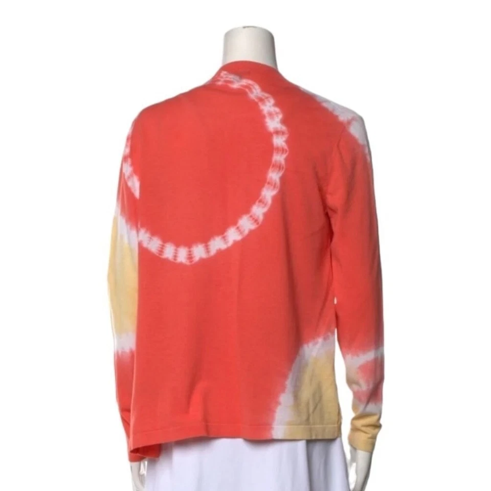 Cárdigan en cascada LAFAYETTE 148 algodón peinado frente abierto talla S Foto 3 de 4