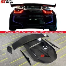 Carbon Fiber/Gloss Black Rear Spoiler Wing Body Kits For BMW i8 Coupe 2014-2020