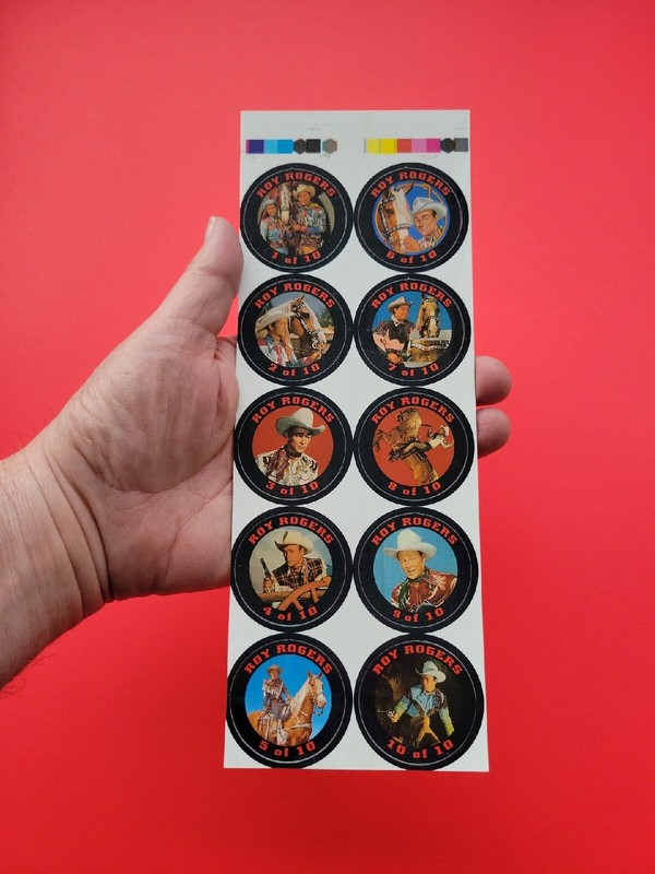 RARE 1994 Roy Rogers Pogs Set UNUSED Arrow Catch Productions