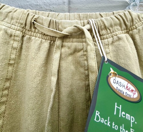 Pantalones Mazatlán 100% Cáñamo Unisex Color Trigo/Beige Talla Pequeña Nuevos con Etiquetas - Imagen 3 de 13