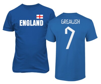 England Soccer #7 Jack Grealish World Football Fans Adult and