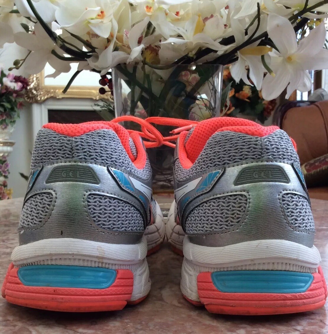 ASICS アシックス GEL-EXALT 2 ASICS Gel-Exalt 2 Women's Lightning Coral Turquoise Running
