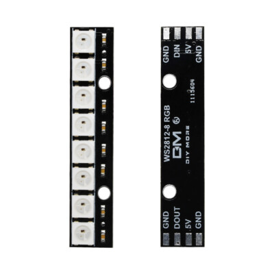 8-bit WS2812 5050 RGB LED Built-in Full-color Driver Development Board Light #W4