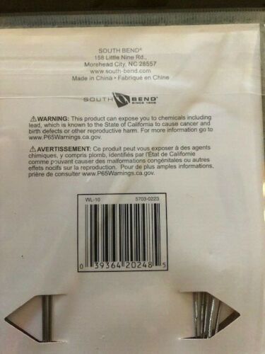 10pk SOUTH BEND Wire Leader Assortment -30# Test - 6-6" & 4-9"- w/ Snap & Swivel - Picture 3 of 6