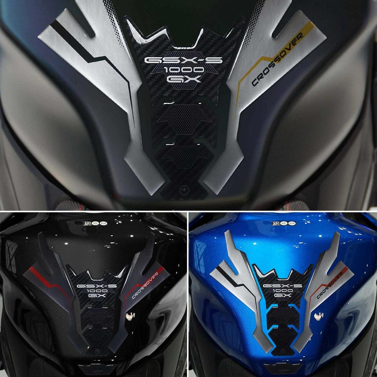 Adesivo Serbatoio Adesivo Protettivo 3D Per Tappo Serbatoio Suzuki GSX