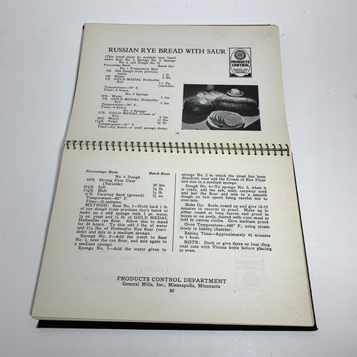 General Mills Specialty Bread Formulas (1935-1936) G M Specialty Bread School - Picture 11 of 19