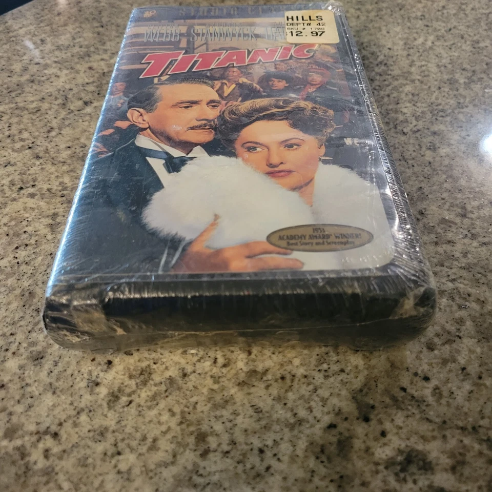 Titanic 1953 VHS Tape Barbara Stanwyck NEW SEALED Original Movie  - Image 2 of 4