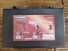 NEW UKArms TWIN SPRING AIRSOFT DUAL PISTOL COMBO PACK SET Guns W/ Case