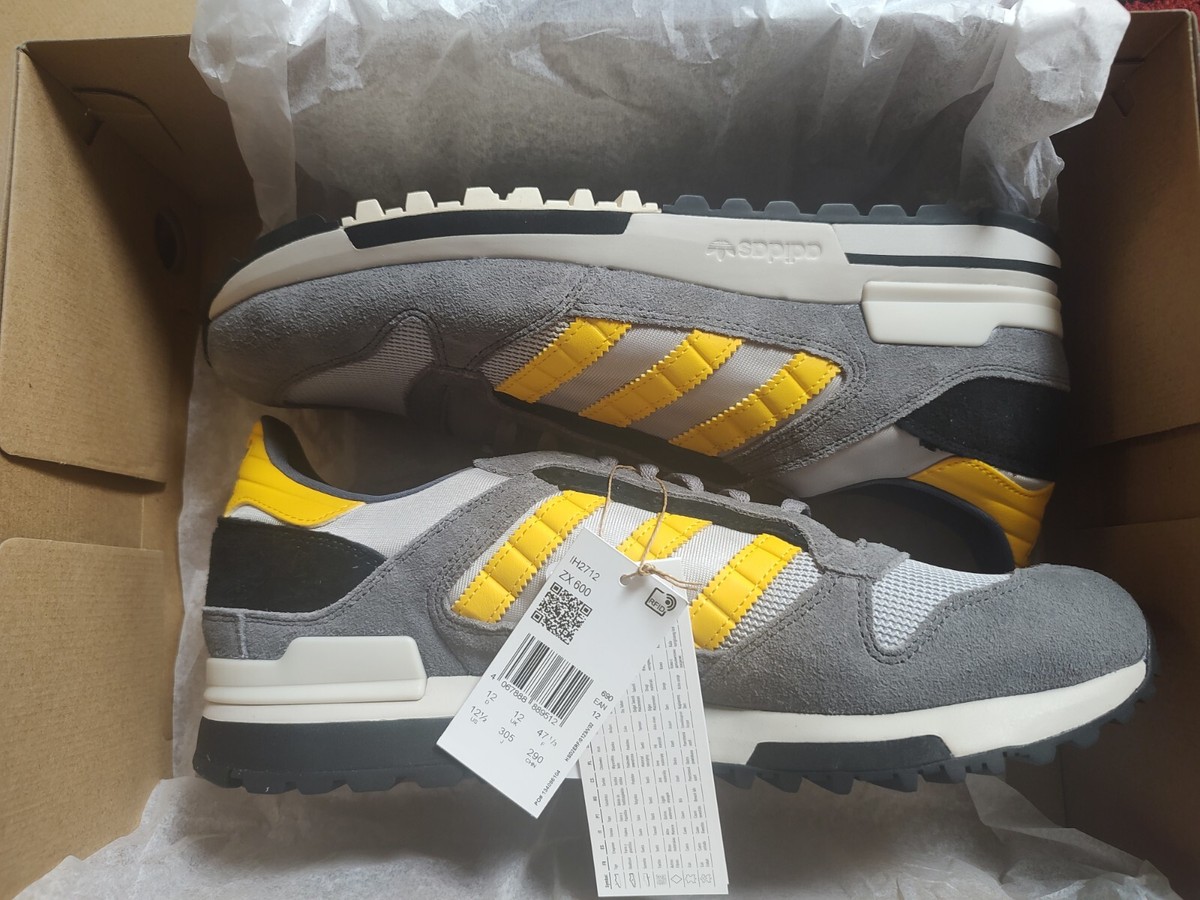 Adidas ZX 600 Clear Onix/Super Yellow Size UK 12 - Rapid