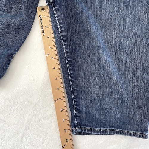 PEOPLE'S LIBERATION Women's Short Straight Blue Jeans Size 28 Made In USA - Picture 10 of 10