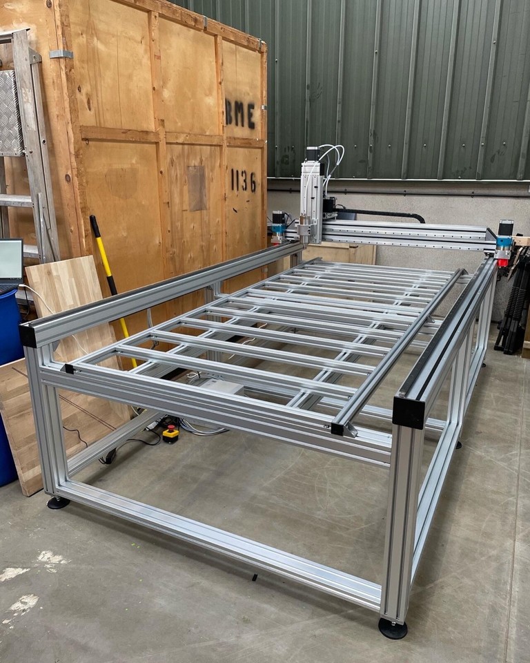 8x4 CNC Router, CNC Milling Machine, Aluminium Extrusion CNC ...