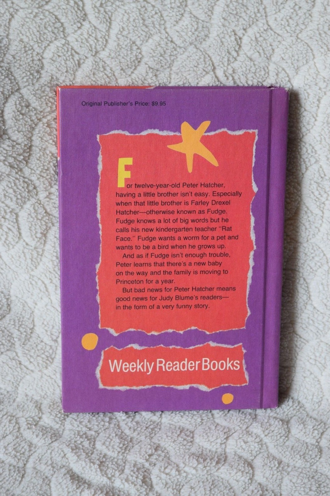 Superfudge Judy Blume Weekly Reader Hardcover 1980 eBay