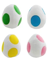 Super Mario Bros Yoshi Egg Plush Toys 8" Stuffed Doll Kids Birthday Xmas Gifts