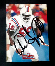 ANDRE TIPPETT HOF NEW ENGLAND PATRIOTS LB AUTOGRAPHED SIGNED 1992 FOOTBALL CARD
